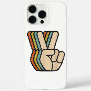 Retro Vredesteken V Fingers  60s 70s 80s Coo iPhone 16 Pro Max Hoesje