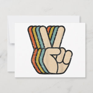 Retro Vredesteken V Fingers 60s 70s 80s Coo Kaart