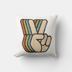 Retro Vredesteken V Fingers 60s 70s 80s Coo Kussen