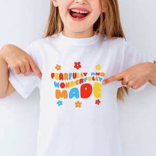 Retro Vreemd & Prachtig gemaakte Psalmen 139:14 T-shirt