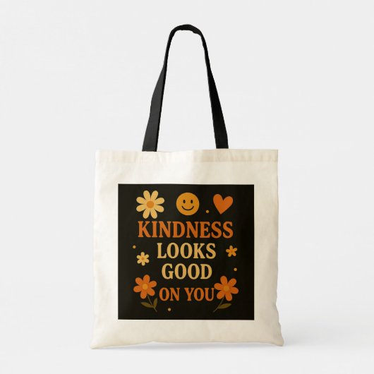Retro vriendelijkheid Canvas tas – "Vriendelijkhei (Achterkant)