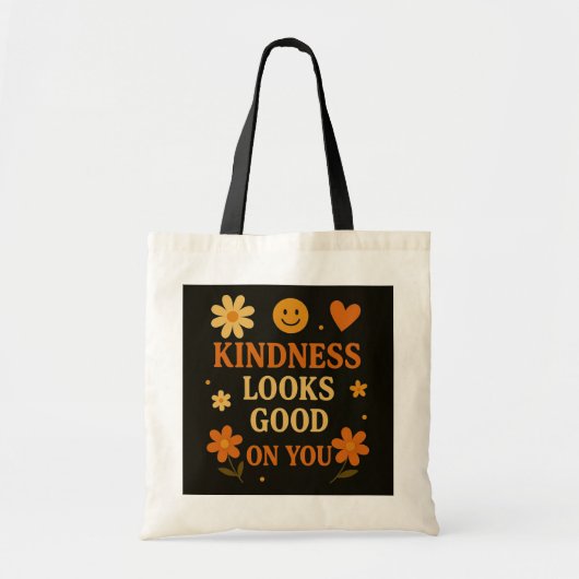 Retro vriendelijkheid Canvas tas – "Vriendelijkhei (Voorkant)