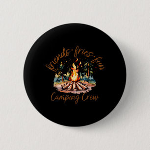 Retro Vrienden Steken Pret Camp Crew Zomer Ronde Button 5,7 Cm