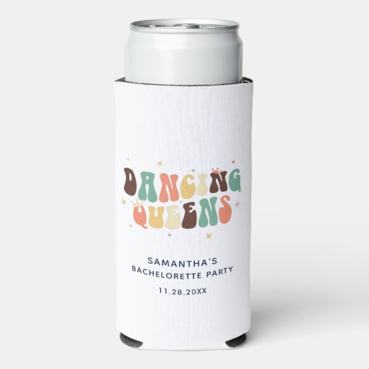 Retro vrijgezellenfeest Disco 70er Danstkoninginne (Seltzer Achterkant)