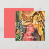 Retro-Vrijgezellenfeest Kaart (Voorkant / Achterkant)