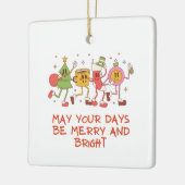 retro vrolijk en helder keramisch ornament (Links)