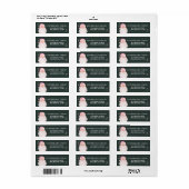 Retro  Vrolijk & Roze Waterverf Sinterklaas Etiket (Full Sheet)