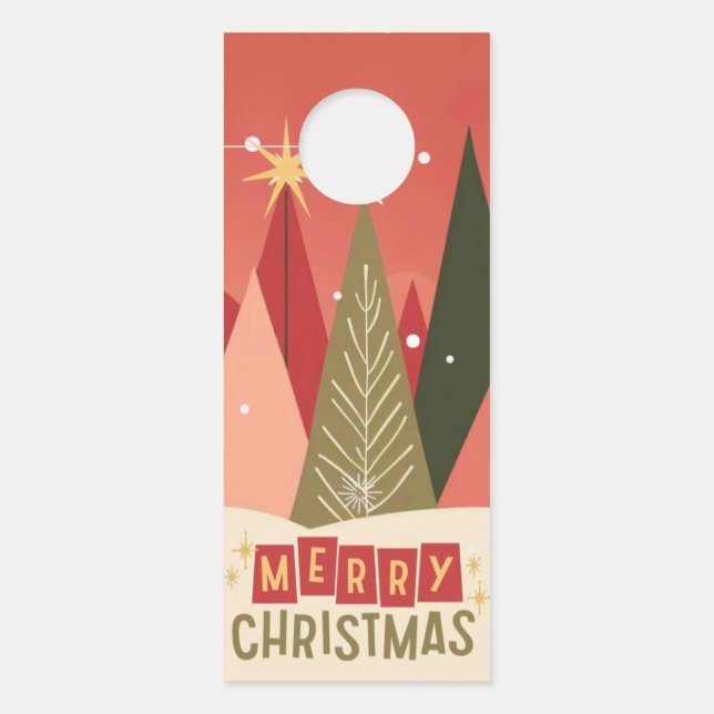 Retro/ Vrolijke Kerstboom (Voorkant)