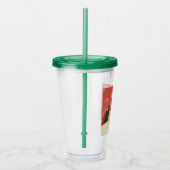 Retro/ Vrolijke Kerstboom Acryl Drinkbeker (Rechts)