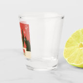 Retro/ Vrolijke Kerstboom Shot Glas (Rechts)