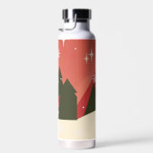 Retro/ Vrolijke Kerstboom Waterfles (Rechts)