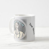 Retro Vrouw aangepaste Doctor mok (Voorkant links)