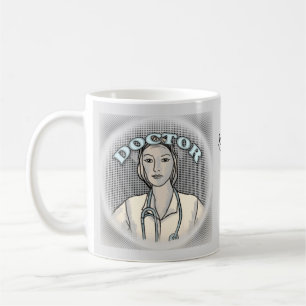 Retro Vrouw aangepaste Doctor mok