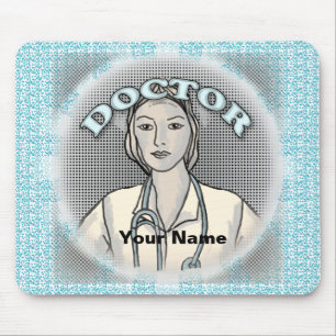 Retro Vrouw Doctor Muismat