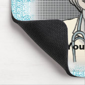 Retro vrouw dokter muismat (Hoek)