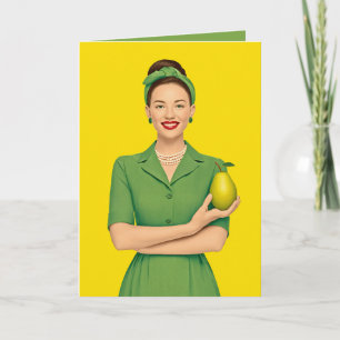 Retro vrouw met peer