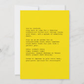 Retro vrouw met peer kaart (Achterkant)