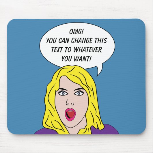 RETRO VROUWEN, aangepast mousepad Muismat (Voorkant)