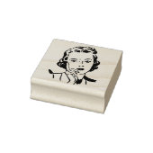 Retro Vrouwen  comic cartoon kunst Rubberstempel (Stempel)