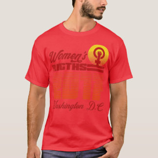 Retro vrouwenrechten maart t-shirt