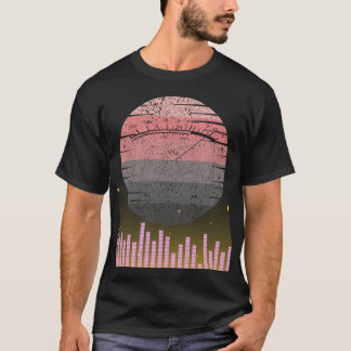 Retro VU Meter Hi-Fi Stereo Muziek Lover Design T-shirt