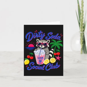 Retro vuile frisdrank sociale club wasbeer zomer kaart