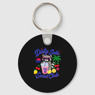 Retro vuile frisdrank sociale club wasbeer zomer sleutelhanger