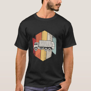Retro  vuilniswagens chauffeur vuilniswagen t-shirt