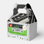 Retro W Audiotape 50th Birthday Dank u FB Bedankdoosjes (Voorkant Zijde)