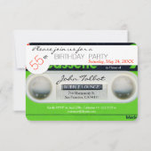 Retro W Audiotape 55e anniversaire Invitation de f (Dos)