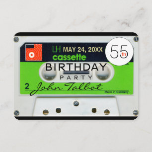 Retro W Audiotape 55e anniversaire Invitation de f