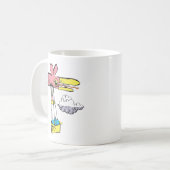 Retro Wacky Bird Hete Luchtballon Koffiemok (Voorkant links)
