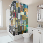 Retro Wall-Hung: luidsprekerontwerp Douchegordijn (In situ)