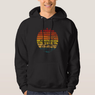 Retro Wandelaars Bergbeklimmen Camping Natu Hoodie
