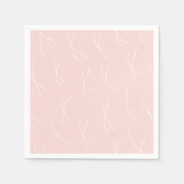 Retro Warm Abstract Dashes | Dusty Blush Servet