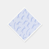 Retro Warm Abstract Dashes | Royal Blue Servet (Hoek)