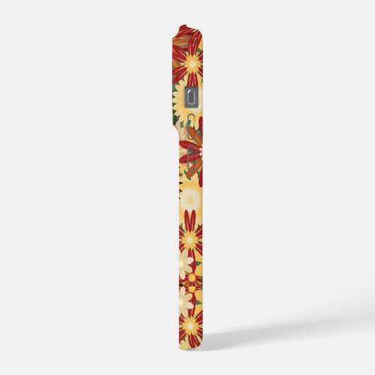 Retro Warm Floral Pattern Phone Case (Côté gauche)