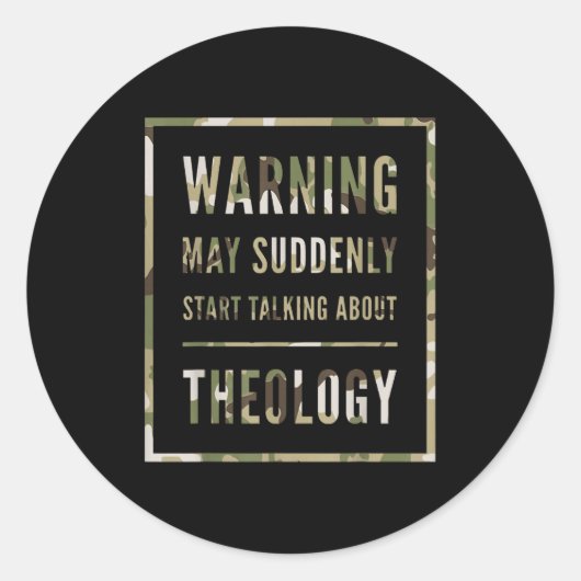 Retro Warning May Suddenly Start Talking About Red Ronde Sticker (Voorkant)