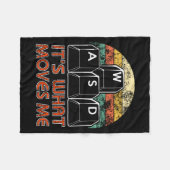 Retro Wasd Gaming Keys Funny Pc Gamer Design  Fleece Deken (Voorkant (Horizontaal))