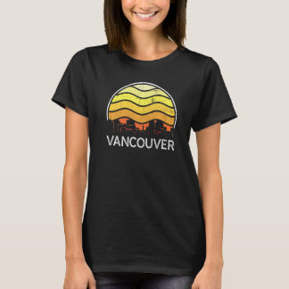 Retro Washington Vancouver Visitors Skyline Vintag T-shirt