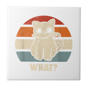 Retro Wat Kat Mes Miauw Kit Kat Fun Cats Moeder En Tegeltje