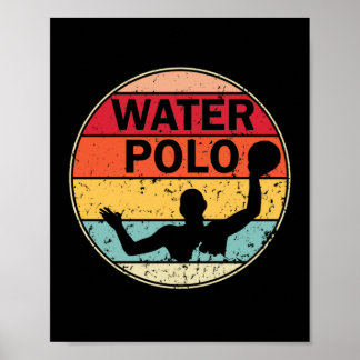 Retro Water Polo -  H2 Polo Waterpolo Poster