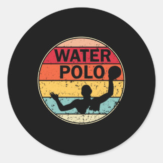 Retro Water Polo -  H2 Polo Waterpolo Ronde Sticker