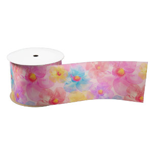 Retro Watercolor Floral Pattern Lint