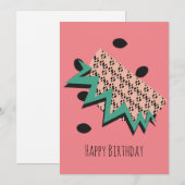 Retro Watermelon Seeds Pair Bonne carte d'annivers (Devant / Derrière)