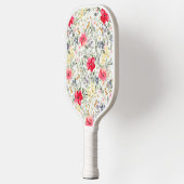 Retro waterverf bloemig pickleball paddle (Links)