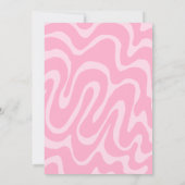 Retro Wave Butterfly Roze Blauw Verjaardag Kaart (Achterkant)