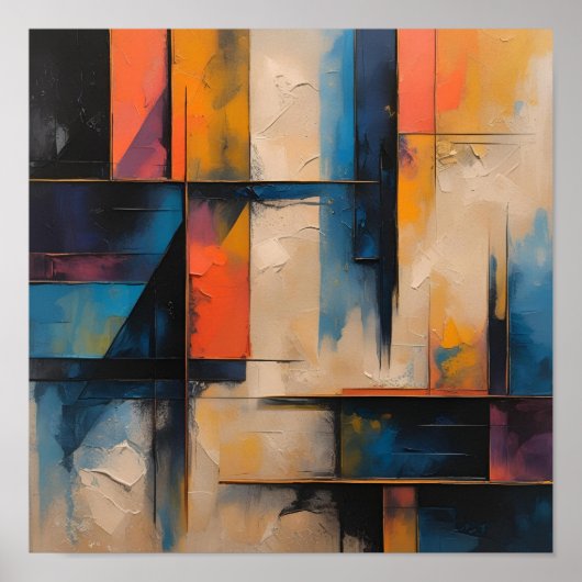 Retro Wave Design 01 Poster papier mat (Devant)