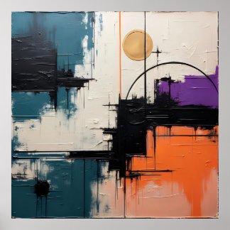 Retro Wave Design 03 - Poster papier