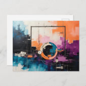 Retro Wave Design 04 - Carte postale (Devant / Derrière)